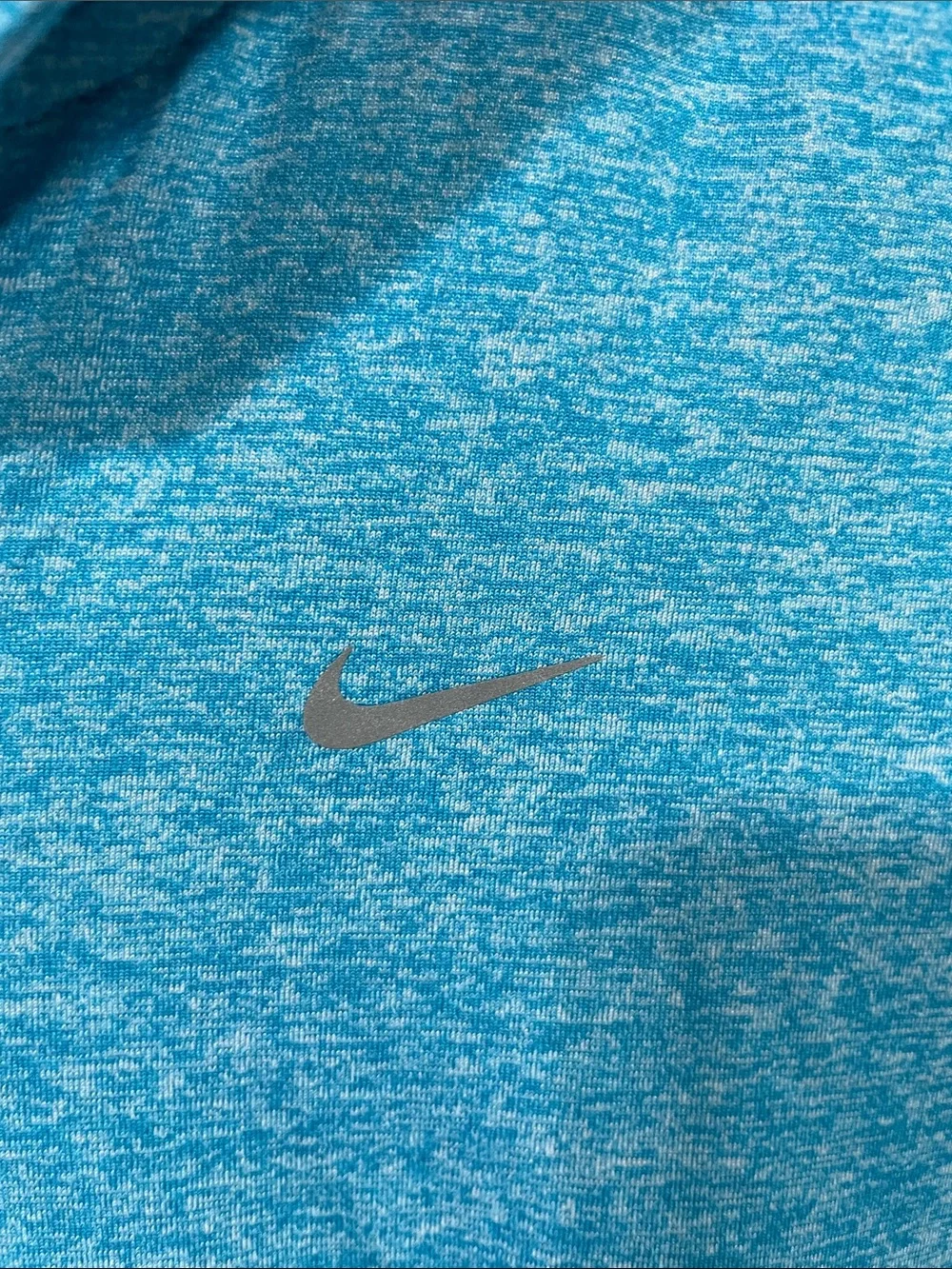 Nike Teal Heather Hooded Dri-FIT Pullover - Picture 3 of 4